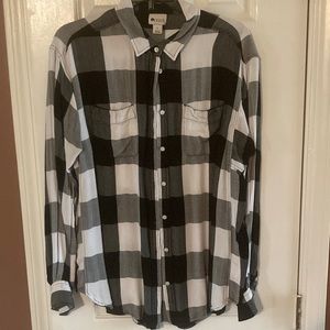 Buffalo plaid oversized shirt